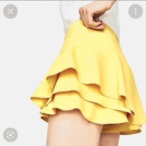 Zara ruffle skorts skirt shorts small medium